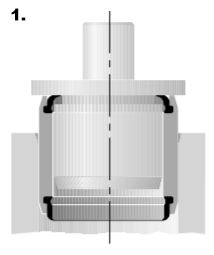 Einpressen der Büchse